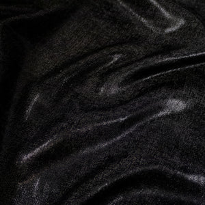Tissu lamé soyeux - Party - Noir brillant