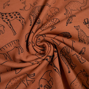 Sweat French Terry - Zoo - Noisette