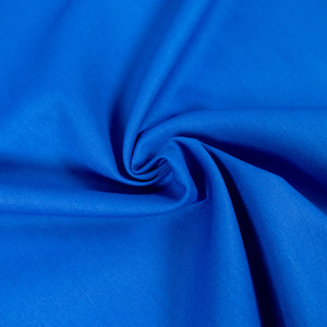 Tissu Popeline - Bleu roi