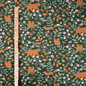 Jersey stretch - Woodland - Vert foncé 117