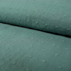 Coupon de Tissu Plumetis - Eucalyptus
