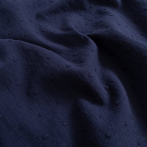 Coupon de Tissu Plumetis - Marine