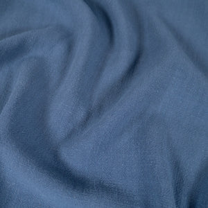 Tissu Viscose Lin - Bleu