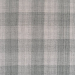 Coupon de Tissu Double gaze carreaux - Bi-face- Vert d'eau
