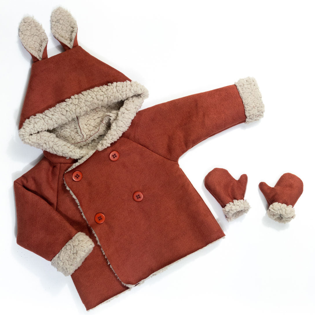 Gilet Sans Manches Enfant Avec Capuche à Oreilles D'Ours - Couleur Unie, Fermeture éclair, En Coton - Pour Nouveau-né Et Fille, Printemps/hiver