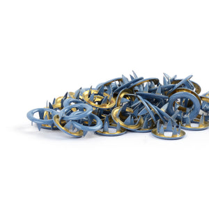 Boutons pressions métal - Tygdrömmar® - Bleu pastel - 11 mm