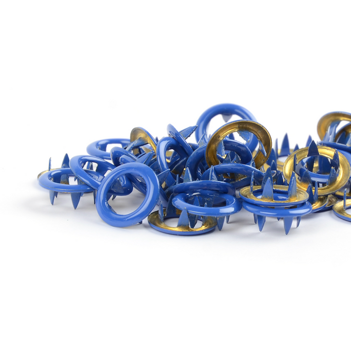 Boutons pressions métal - ©Tygdrömmar - Bleu Roi - 11 mm