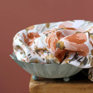 Coupon de Tissu crêpe marocain de Viscose - La Maison Naïve® - Jardin - Blanc cassé