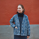 Paton de veste matelassée  jacquard femme