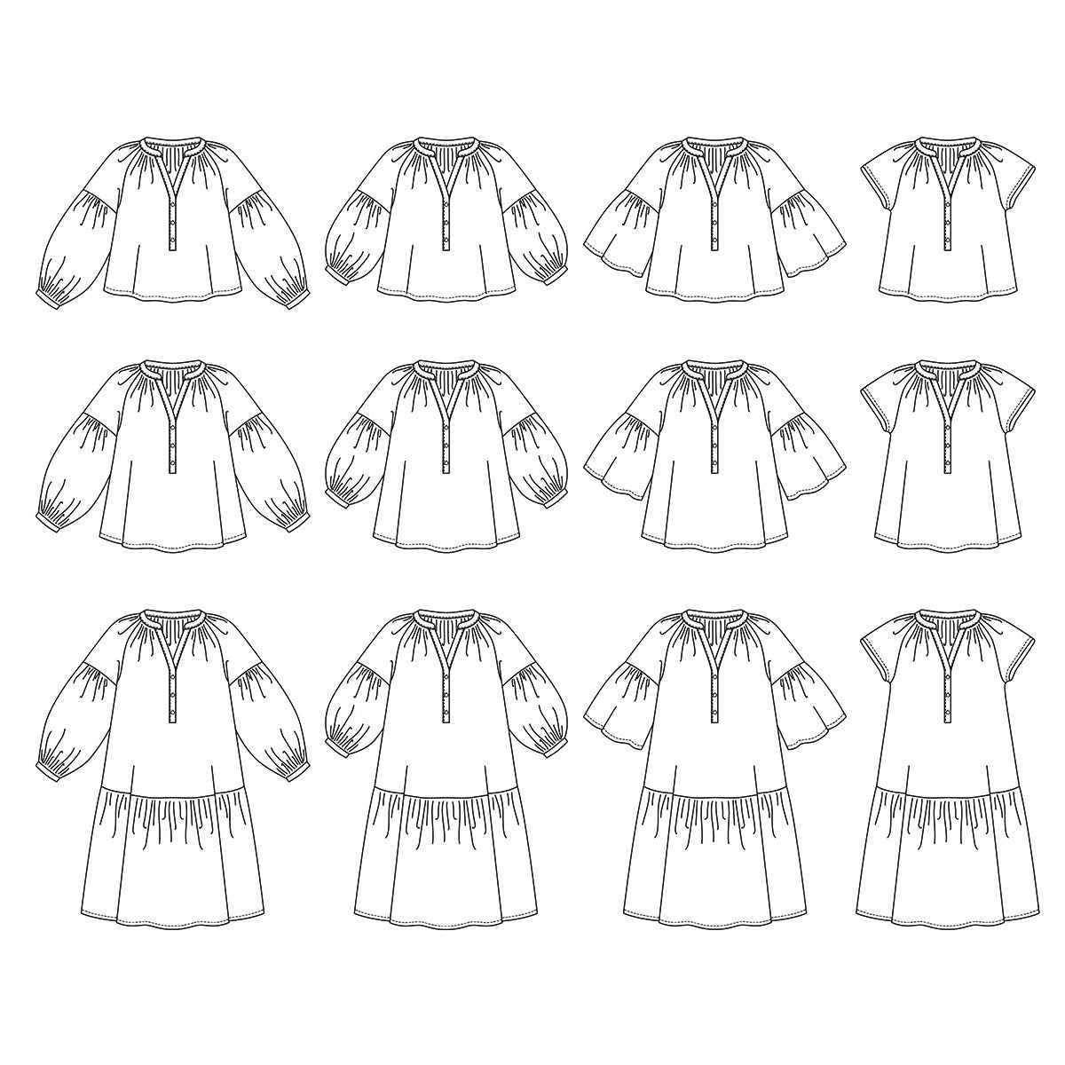 patron robe et blouse femme