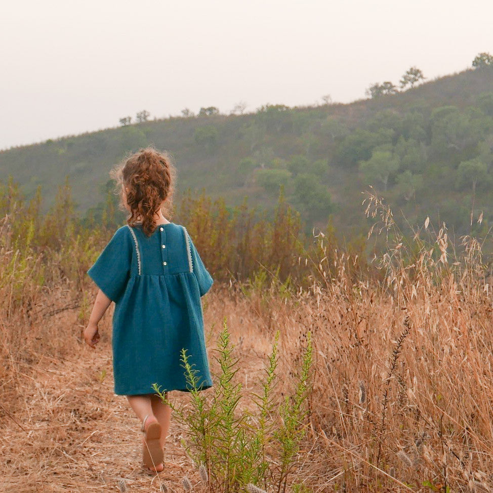 Couture de blouse manches courtes pour femme et enfant