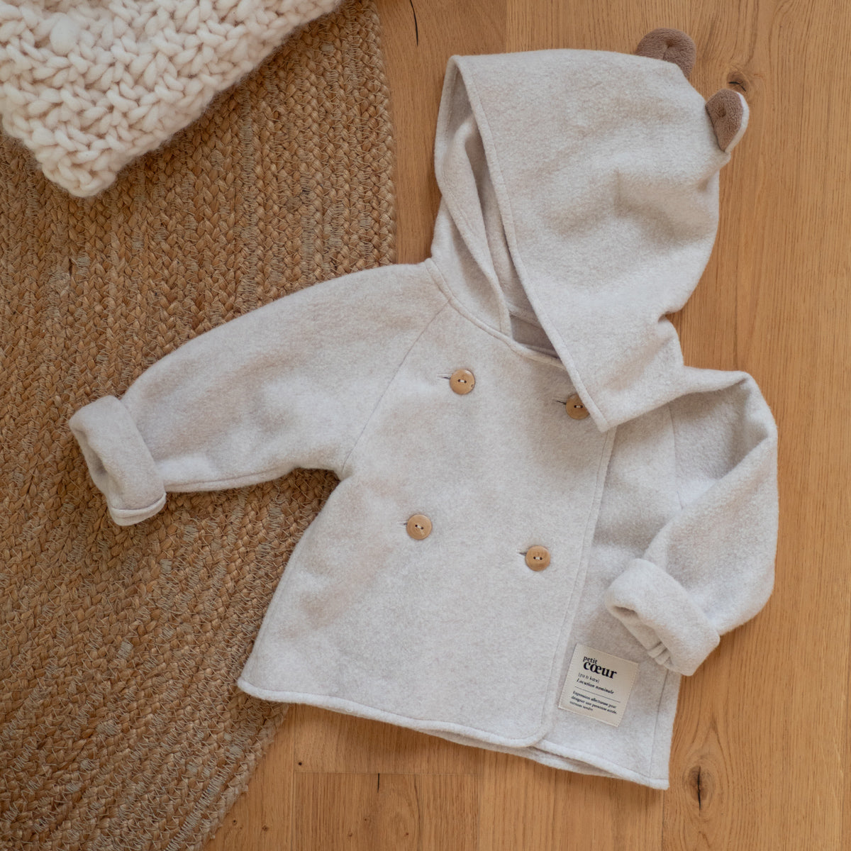 patron manteau tout doux bébé