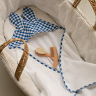 Cape de bain pour bébé vichy bleu 