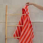 Cape de bain éponge rayés