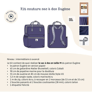 Kit couture sac à dos Eugène