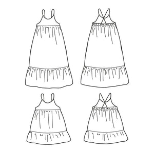 Duo femme enfant top et robe LÉNA pochette