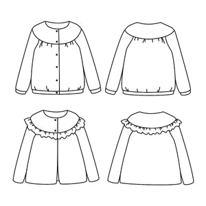 Duo femme enfant gilet et veste IRMA pochette