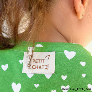 Étiquettes tissées ©ikatee - Petit Chat - x5