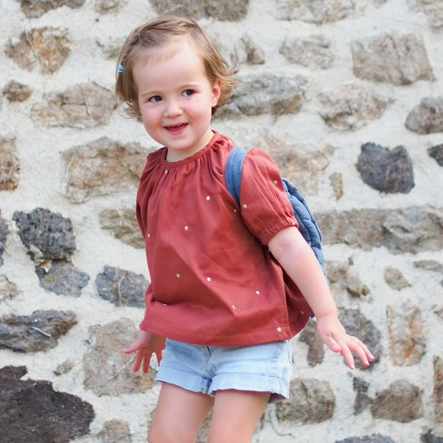 DIY blouse paysanne bébé