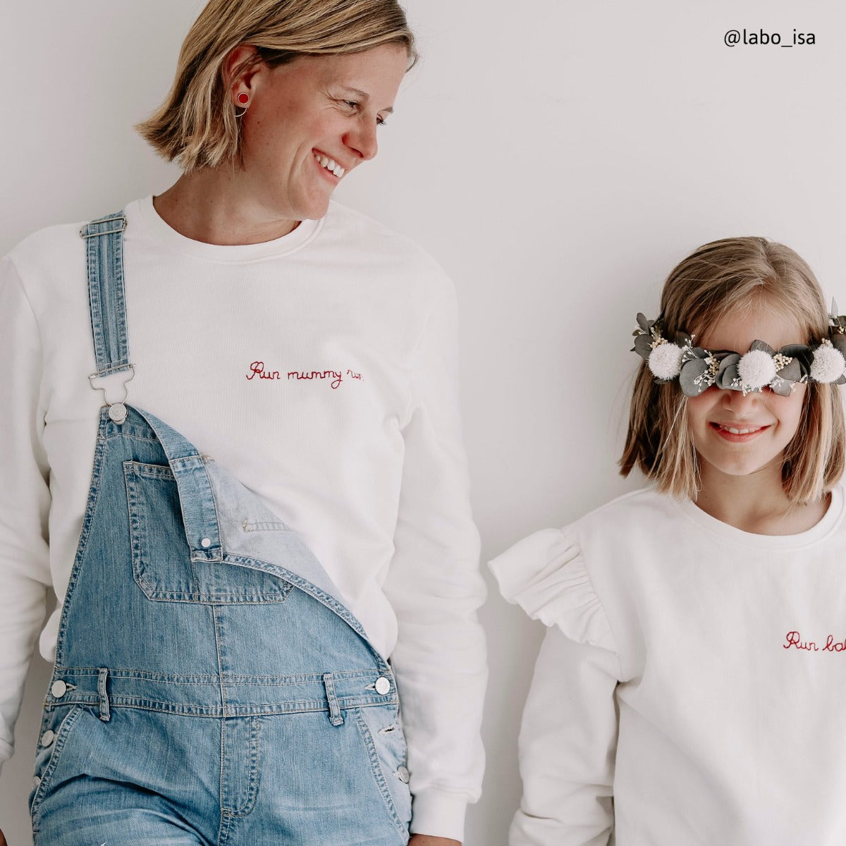 Couture de sweat et robe pour femme et enfant 