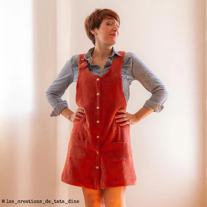 Robe à bretelles pour femme DIY