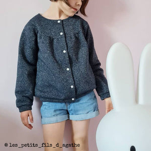 Duo femme enfant gilet et veste IRMA pochette