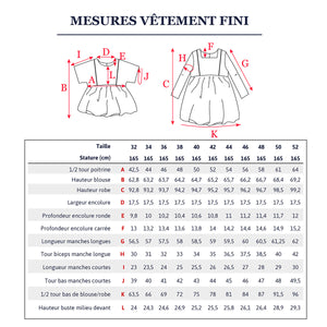 Duo femme enfant blouse et robe SAKURA pochette