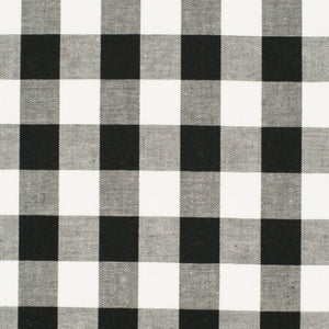 Coupon de Tissu Vichy grands carreaux - Noir