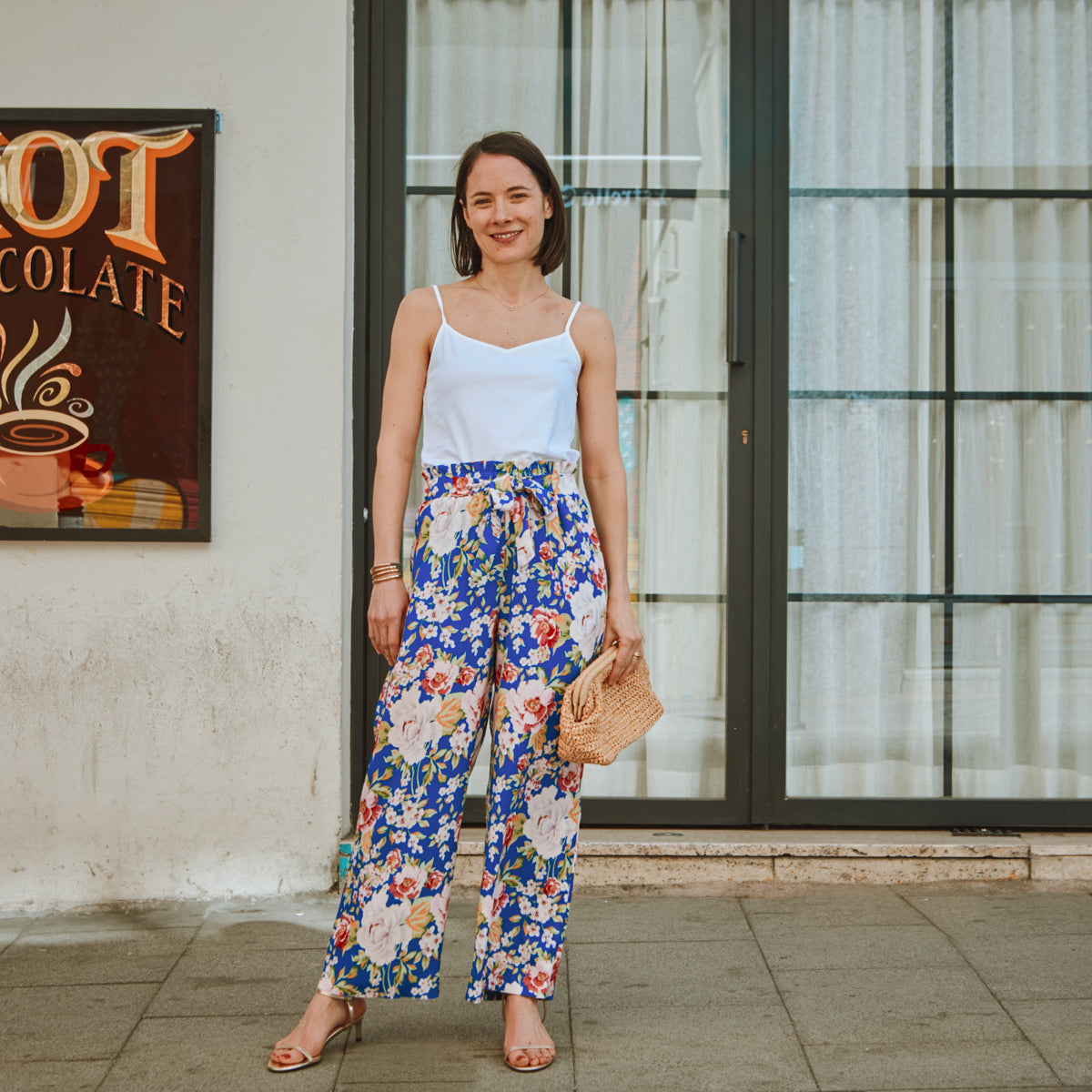 Pantalon Singapour pour femme en viscose Riviera, vue de face