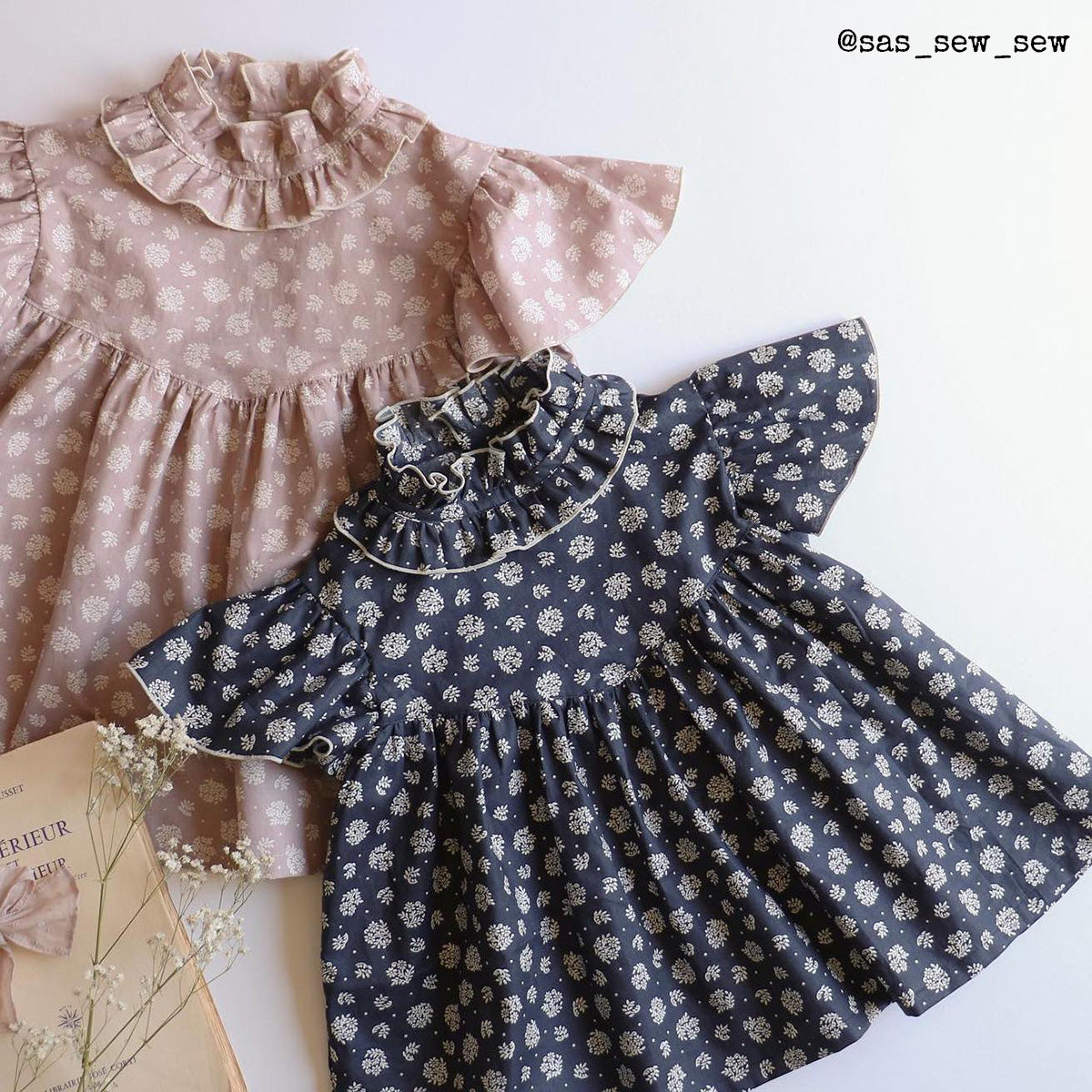 Blouse manches courtes pour femme et enfant DIY