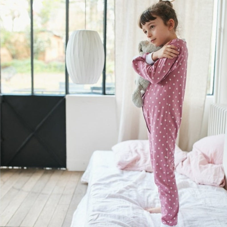 Pyjama pilou pilou bleu à motif de texte pour garçon - Pyjama D'Or