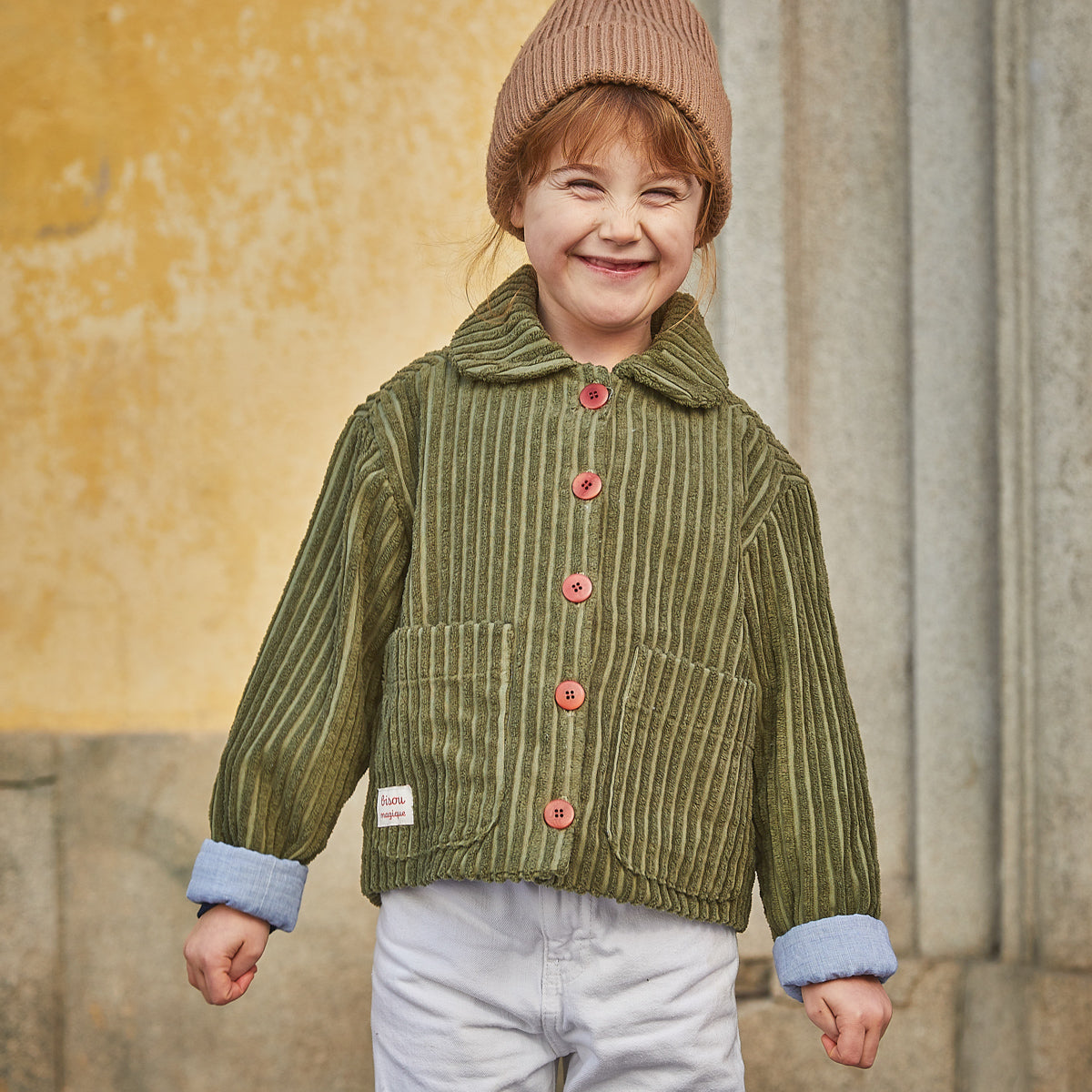 Veste en orders jean courte enfant