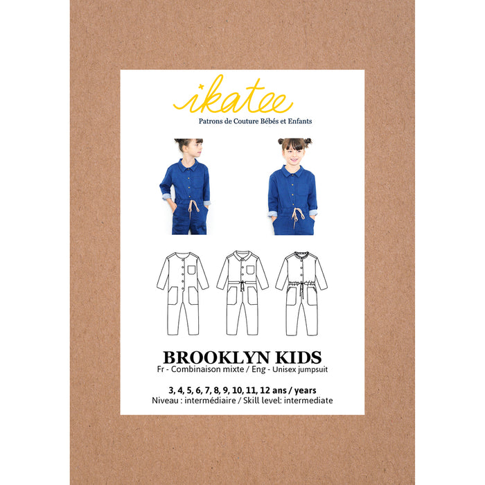 Patron combinaison enfant BROOKLYN KIDS pochette