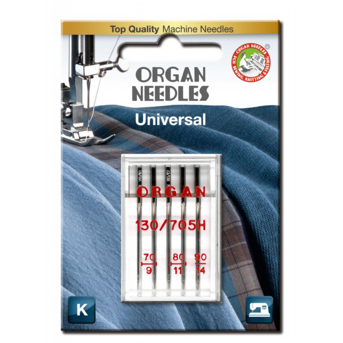 Aiguilles Universelles Organ (boîte de 5) Grosseur de 70 à 90