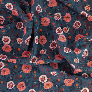 Coupon de Tissu viscose création ©ikatee - Blossom - Orage