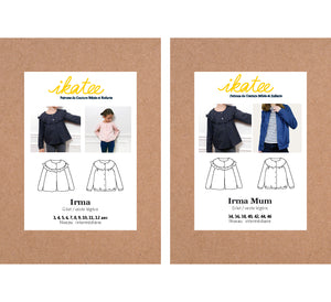 Duo femme enfant gilet et veste IRMA pochette