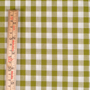 Tissu Vichy carreaux moyens - Vert Pomme
