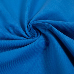 Coupon de Velours milleraies fin coton 21w - Bleu électrique