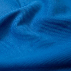 Coupon de Velours milleraies fin coton 21w - Bleu électrique
