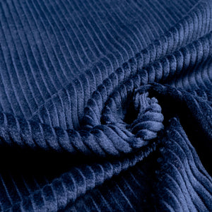Tissu Velours - Grosses côtes 4w - Marine 295
