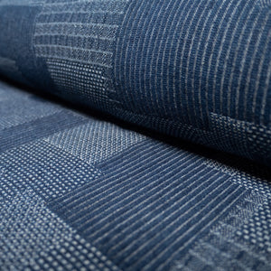 Tissu Jean épais jacquard- Bleu foncé