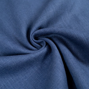 Tissu Lin Lavé - Bleu indigo