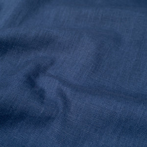 Tissu Lin Lavé - Bleu indigo