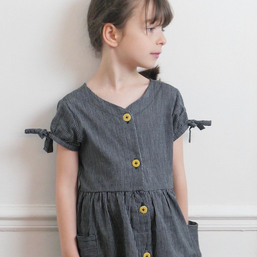 Robe avec ouverture patte de boutonnage DIY