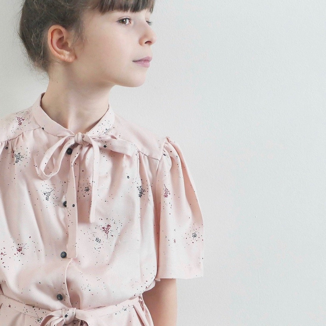 Robe pour fille à manches courtes bouffantes DIY