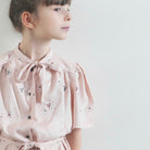 Robe pour fille à manches courtes bouffantes DIY