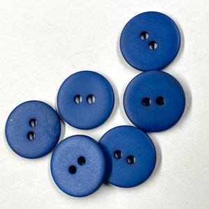 Boutons nacre mats (à l'unité) - Cobalt - 10mm, 12mm et 15mm