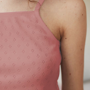 Maille ajourée - Rose