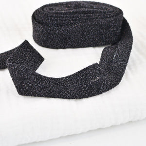 Biais Maille Lurex - Noir
