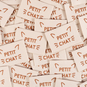 Étiquettes tissées ©ikatee - Petit Chat - x5